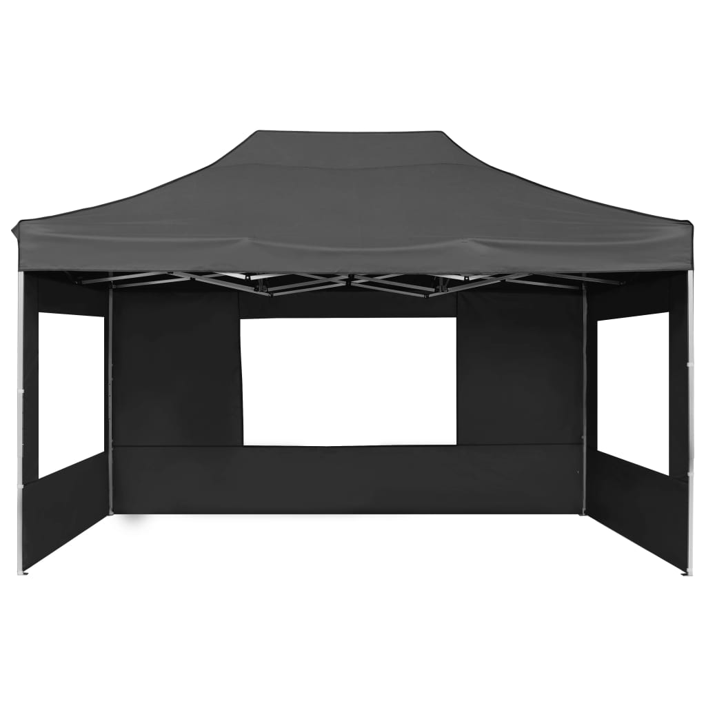 vidaXL Professional Folding Party Tent with Walls Aluminium 4.5x3 m Anthracite