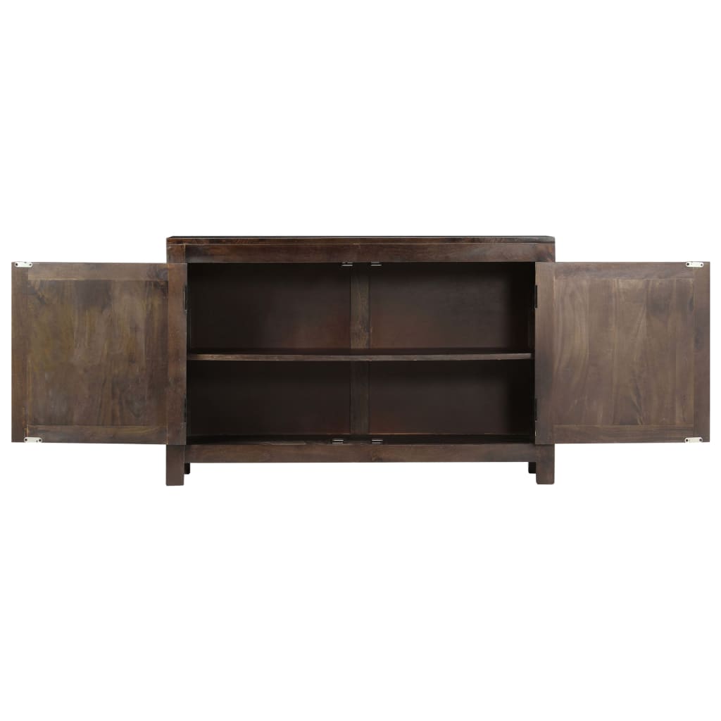 vidaXL Sideboard with Carved Design 110x35x70 cm Solid Mango Wood