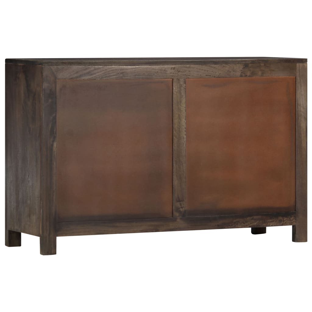 vidaXL Sideboard with Carved Design 110x35x70 cm Solid Mango Wood