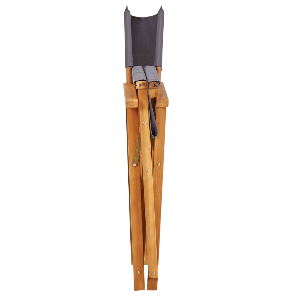 vidaXL Director's Chairs 2 pcs Solid Acacia Wood