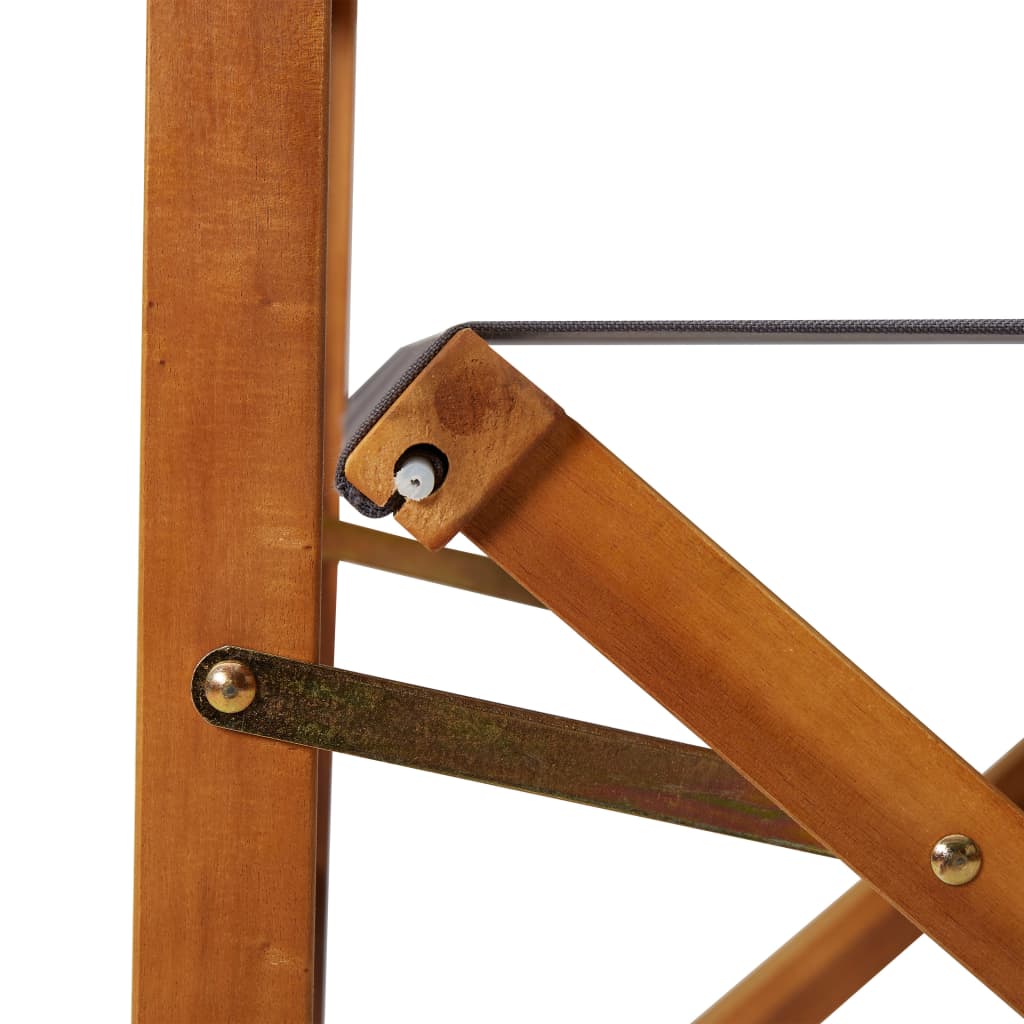 vidaXL Director's Chairs 2 pcs Solid Acacia Wood