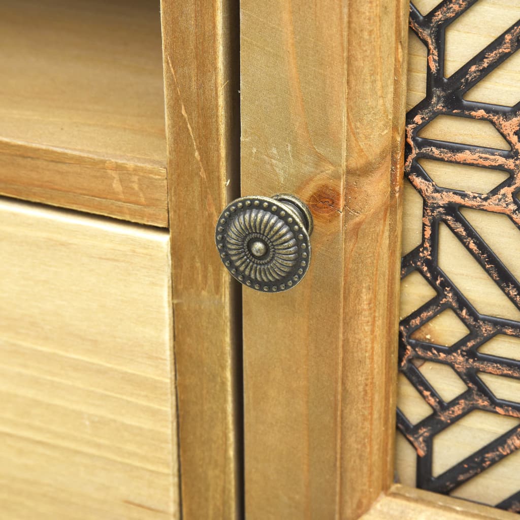 vidaXL TV Cabinet Carving Brown 120x30x42 cm Wood