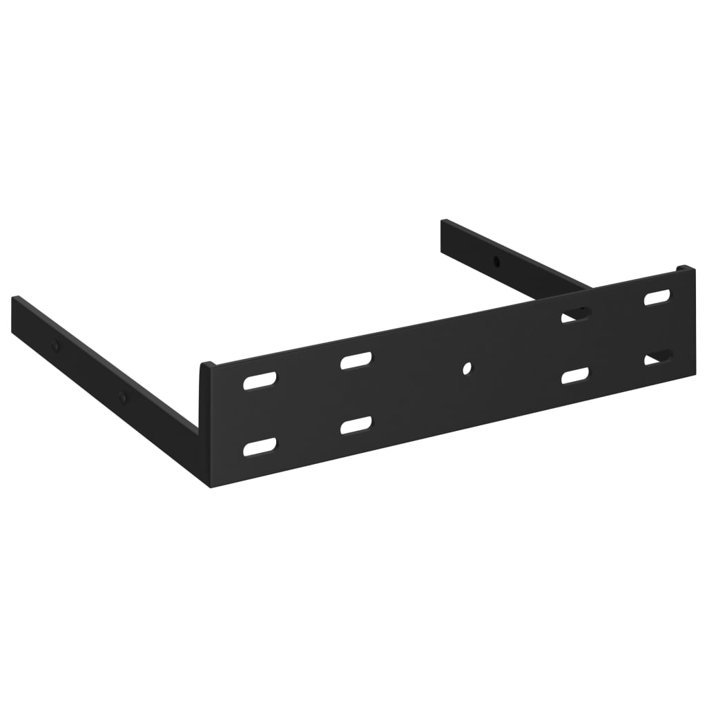 vidaXL Floating Corner Shelf Grey 25x25x3.8 cm MDF
