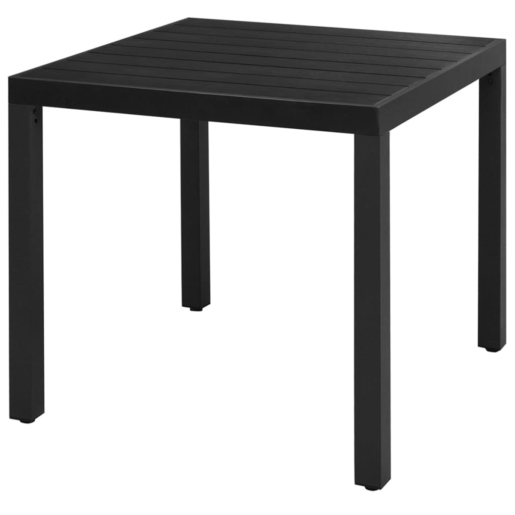 vidaXL 3 Piece Garden Dining Set PVC Rattan Black