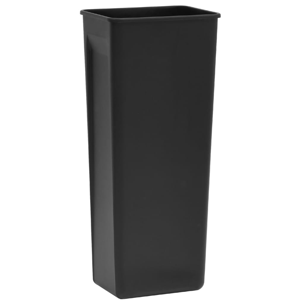 vidaXL Dustbin with Pedal Anti-fingerprint 30L Black Stainless Steel