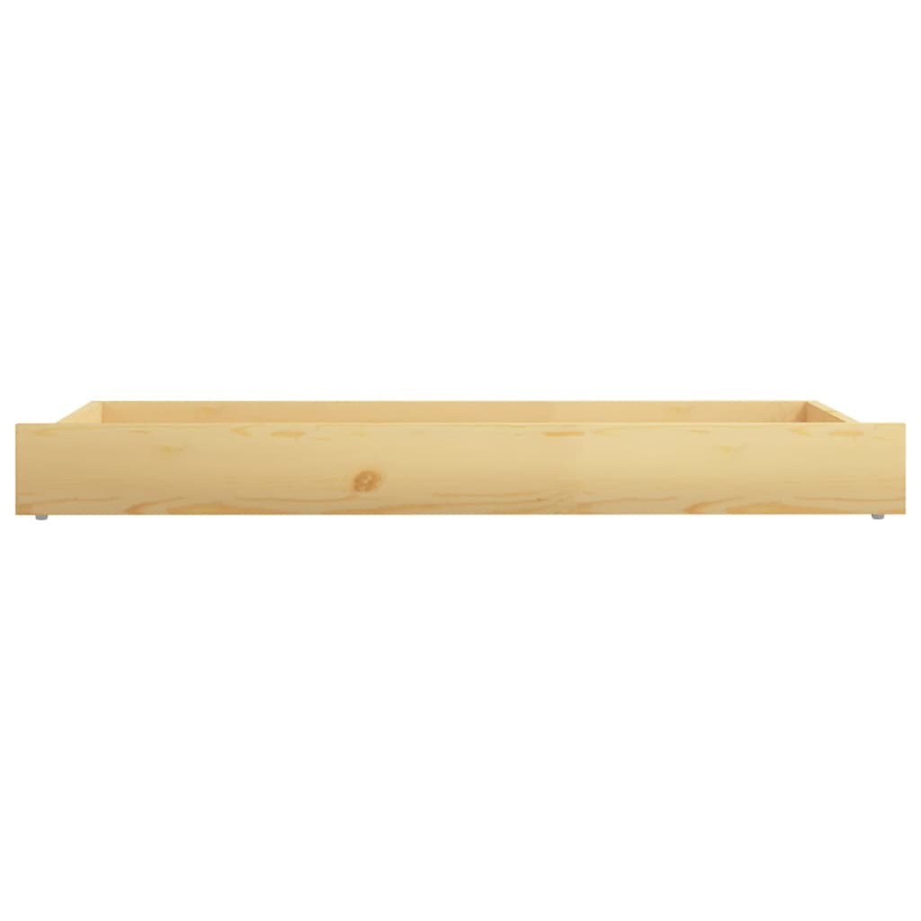 vidaXL Day Bed Drawers 2 pcs Solid Pinewood