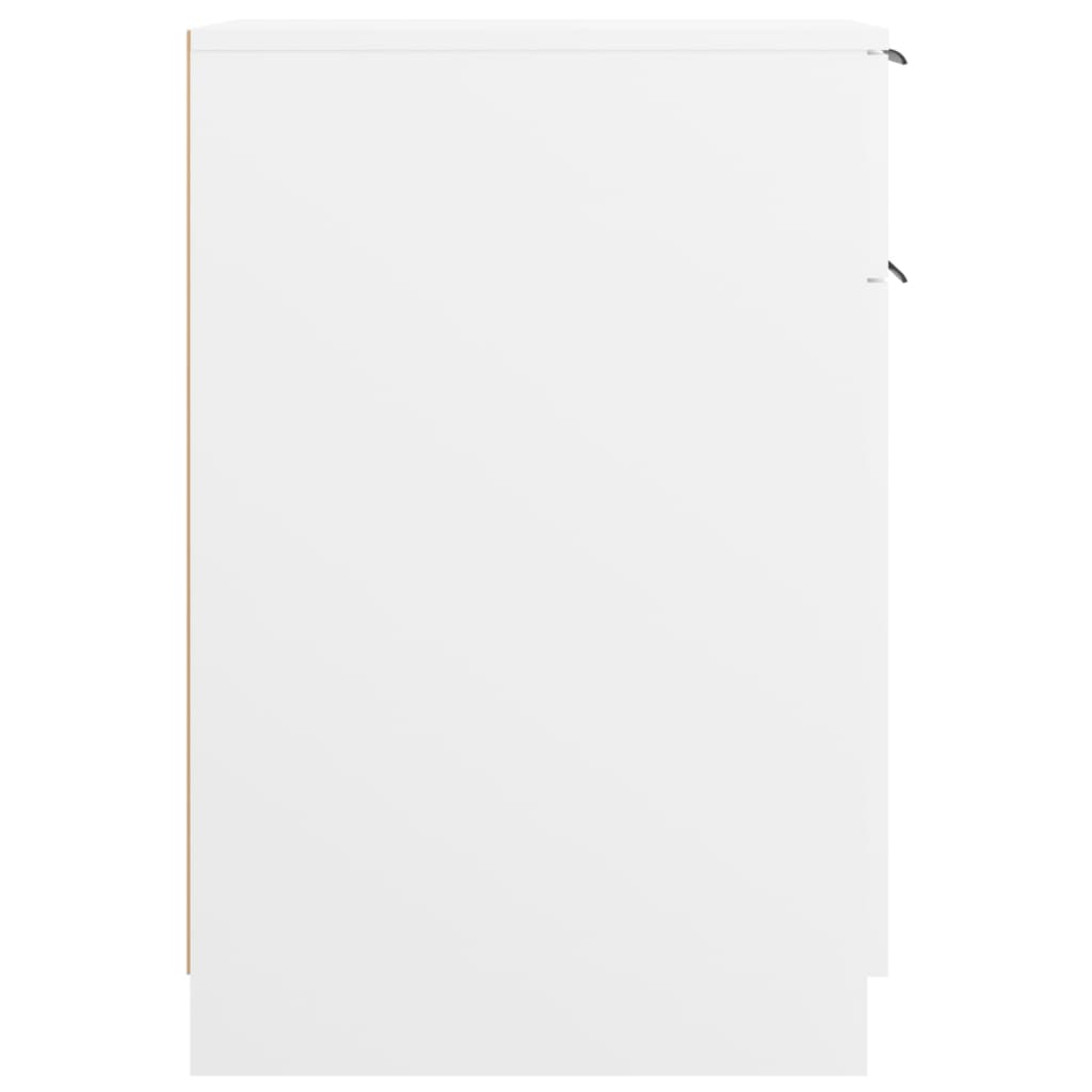 vidaXL Desk Cabinet White 33.5x50x75 cm Engineered Wood