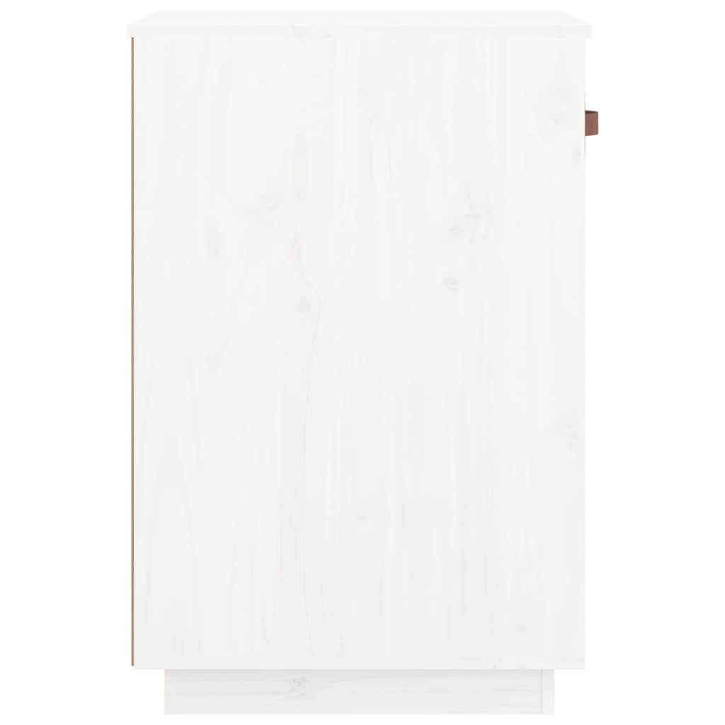 vidaXL Desk Cabinet White 40x50x75 cm Solid Wood Pine