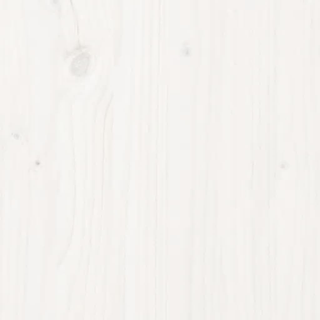 vidaXL Desk Cabinet White 40x50x75 cm Solid Wood Pine