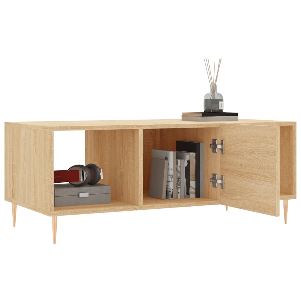 vidaXL Coffee Table Sonoma Oak 102x50x40 cm Engineered Wood