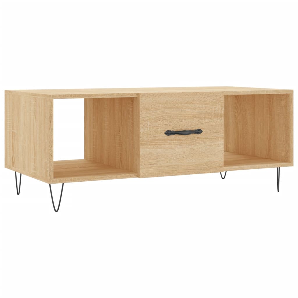 vidaXL Coffee Table Sonoma Oak 102x50x40 cm Engineered Wood
