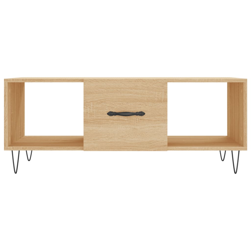 vidaXL Coffee Table Sonoma Oak 102x50x40 cm Engineered Wood