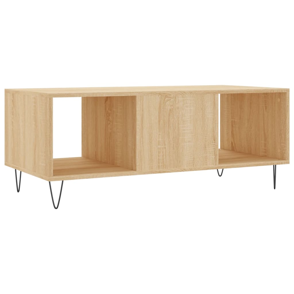 vidaXL Coffee Table Sonoma Oak 102x50x40 cm Engineered Wood