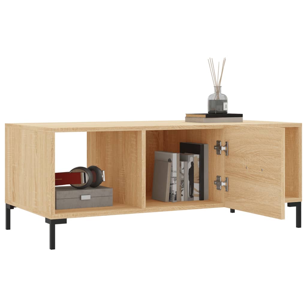 vidaXL Coffee Table Sonoma Oak 102x50x40 cm Engineered Wood