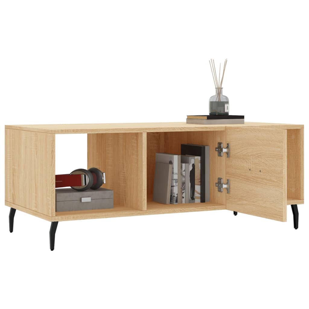 vidaXL Coffee Table Sonoma Oak 102x50x40 cm Engineered Wood
