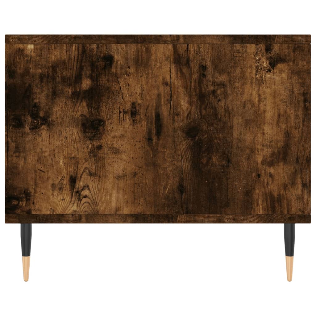 vidaXL Coffee Table Smoked Oak 90x50x40 cm Engineered Wood