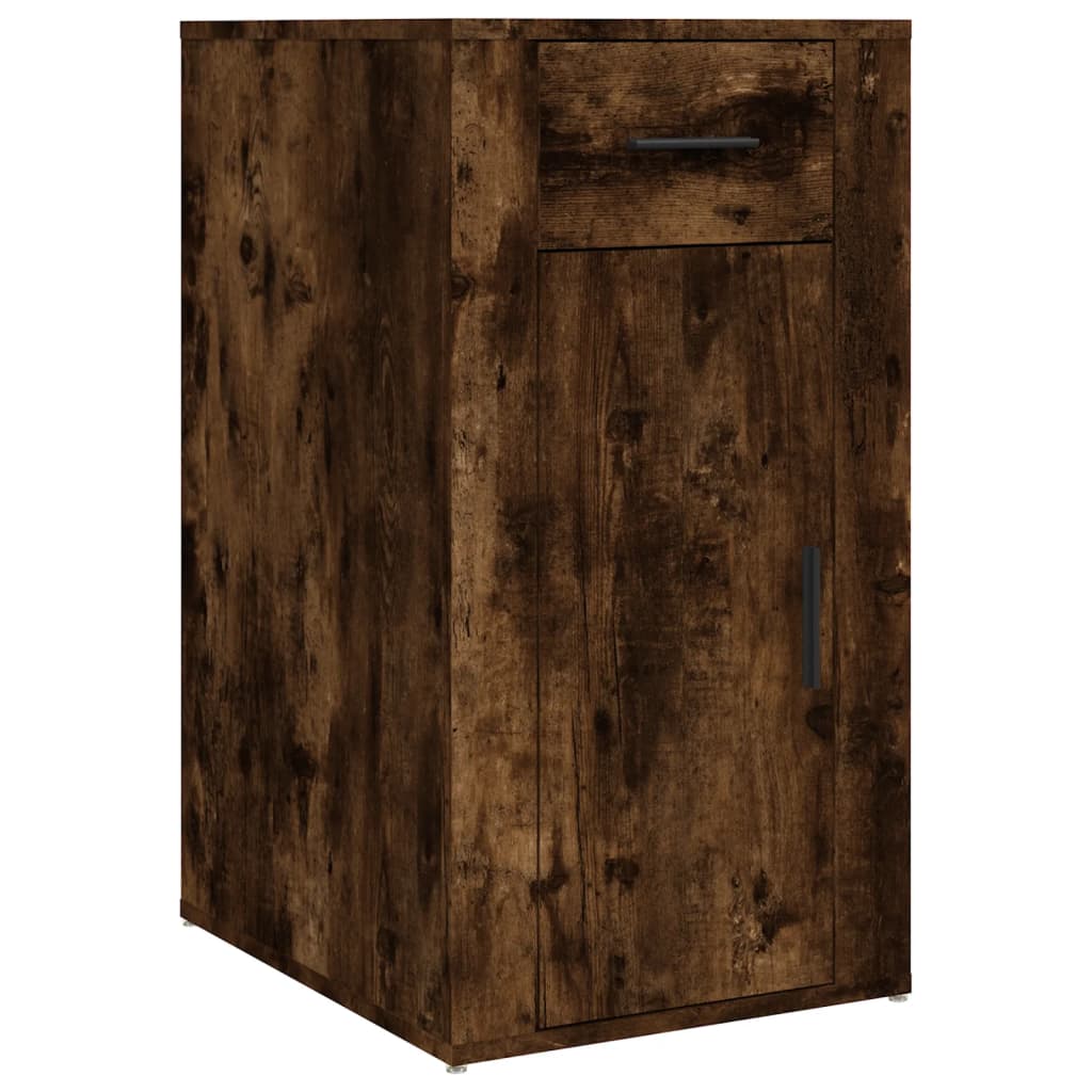 vidaXL Desk Cabinet Smoked Oak 40x49x75 cm Engineered Wood