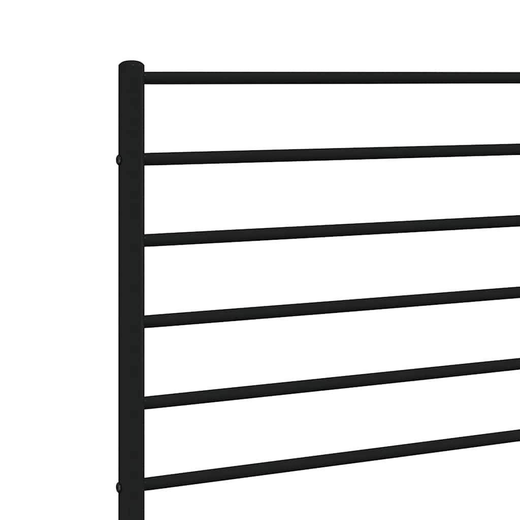 vidaXL Metal Headboard Black 100 cm