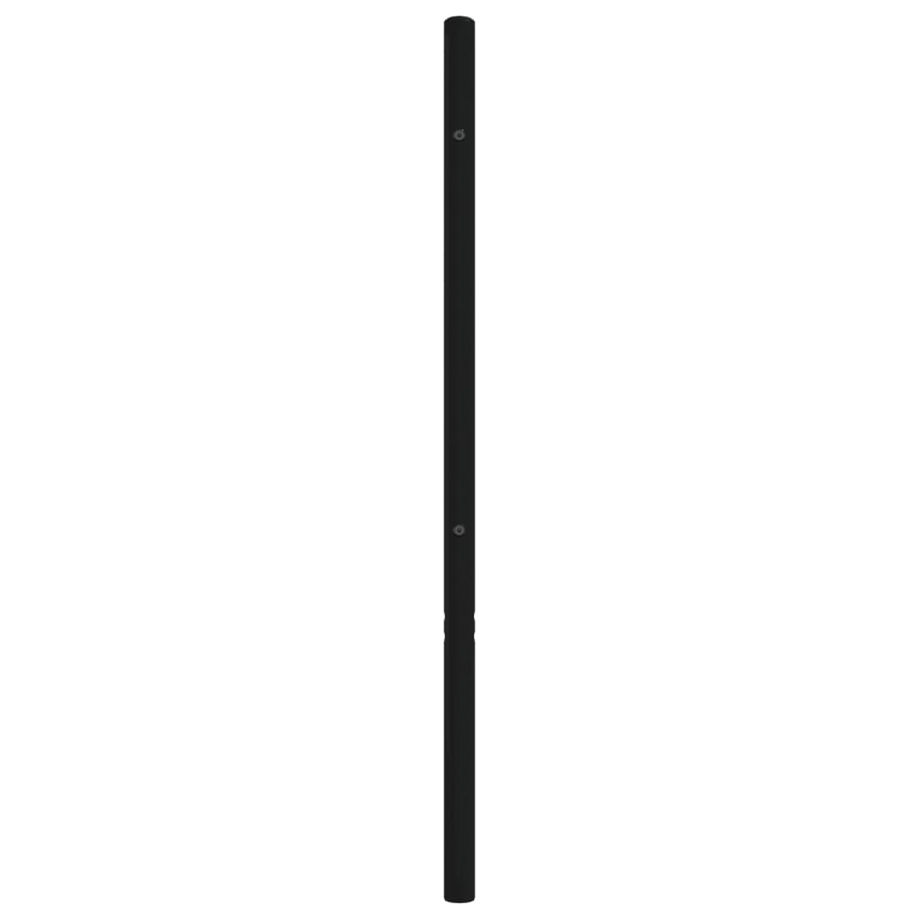 vidaXL Metal Headboard Black 107 cm