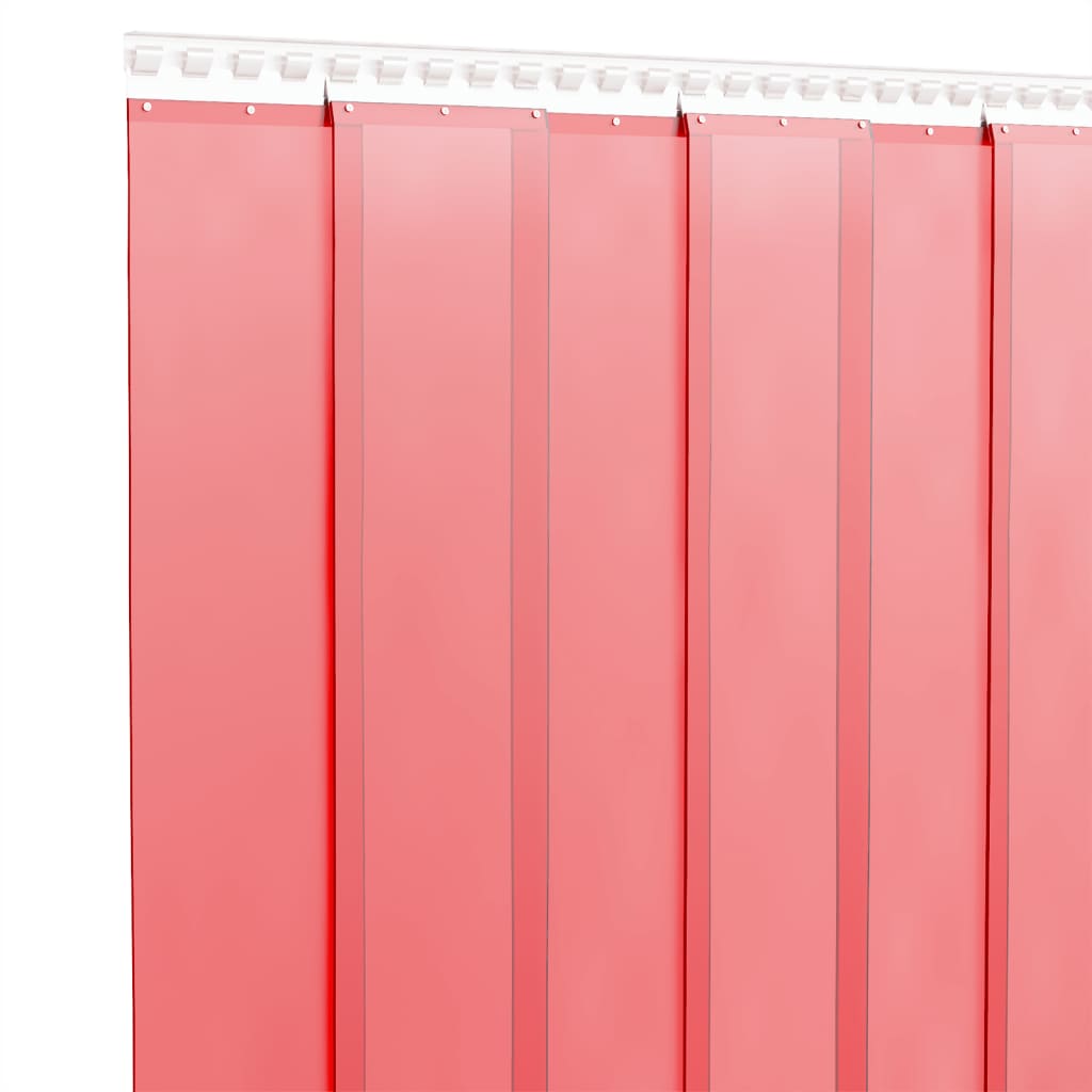 vidaXL Door Curtain Red 200 mmx1.6 mm 25 m PVC