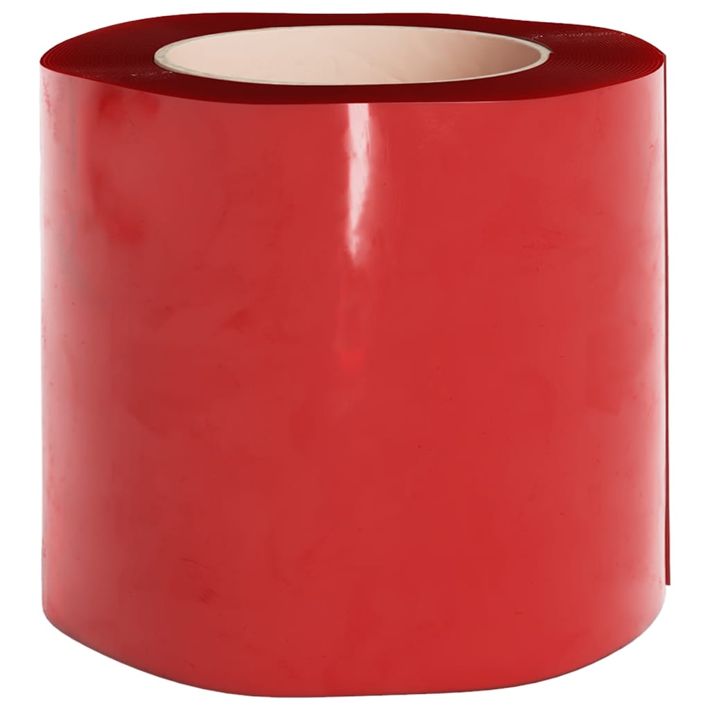 vidaXL Door Curtain Red 200 mmx1.6 mm 25 m PVC