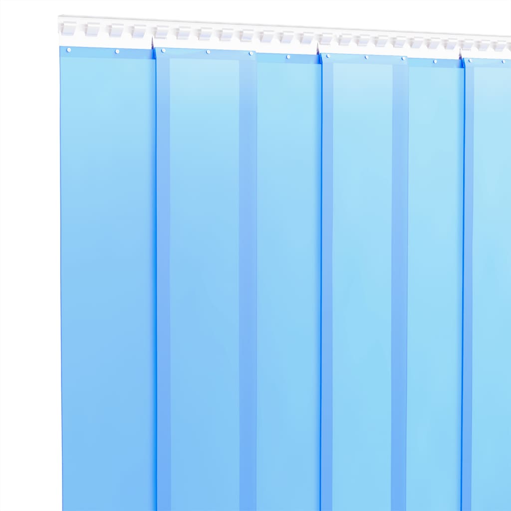 vidaXL Door Curtain Blue 200 mmx1.6 mm 10 m PVC