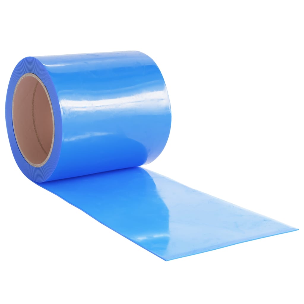 vidaXL Door Curtain Blue 200 mmx1.6 mm 10 m PVC