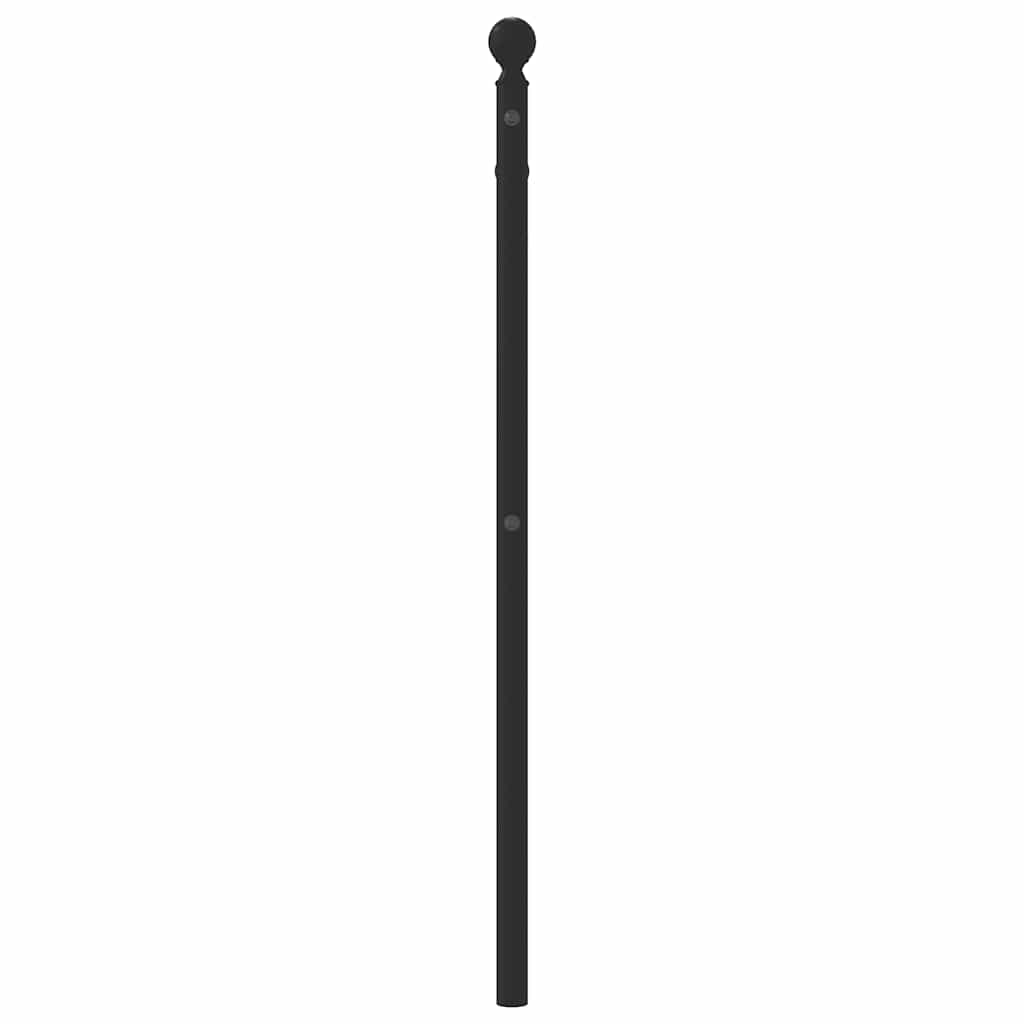vidaXL Metal Headboard Black 100 cm