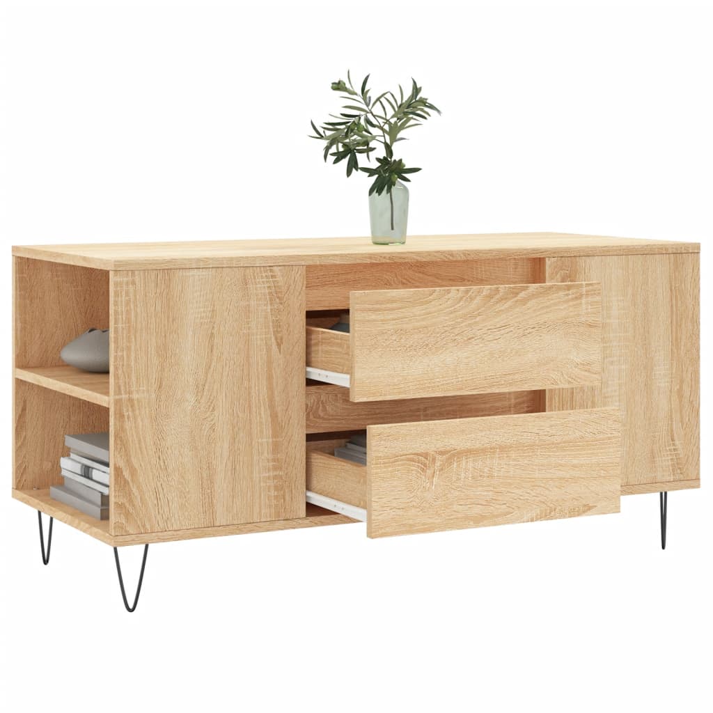 vidaXL Coffee Table Sonoma Oak 102x44.5x50 cm Engineered Wood