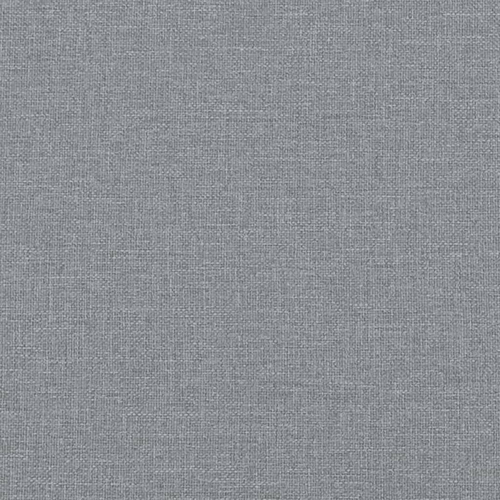 vidaXL Dining Bench Light Grey 186x32x45 cm Steel and Fabric