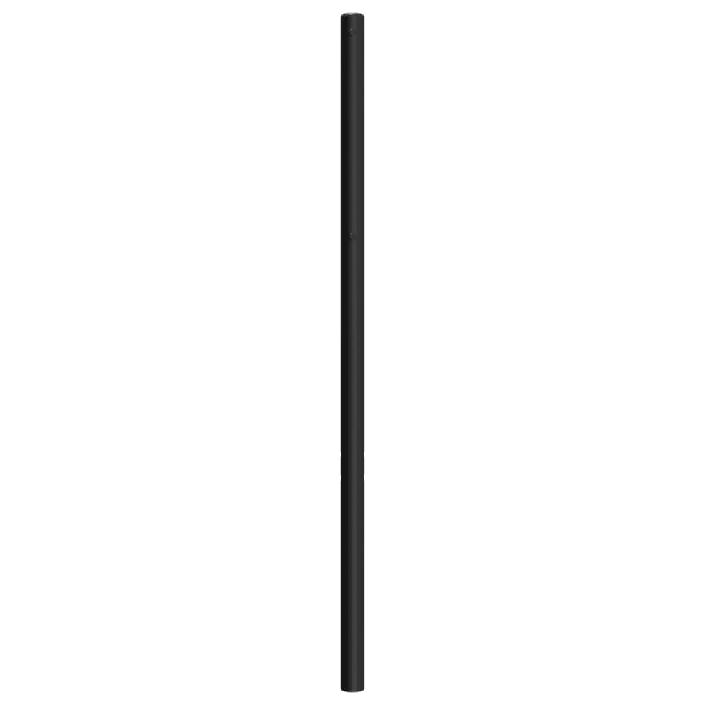 vidaXL Metal Headboard Black 107 cm
