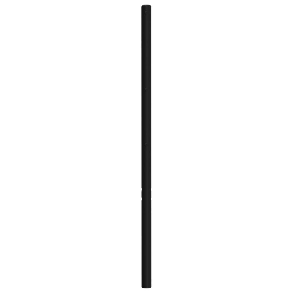 vidaXL Metal Headboard Black 107 cm