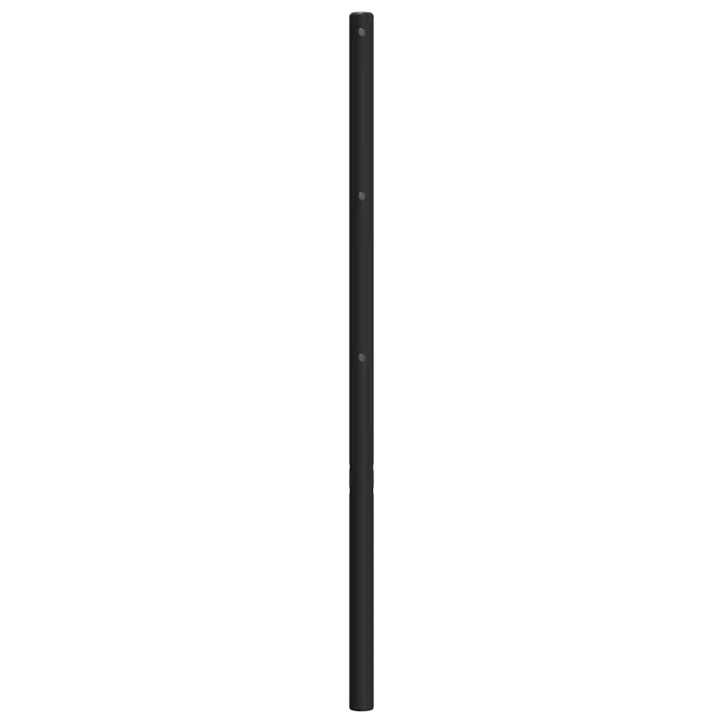 vidaXL Metal Headboard Black 100 cm