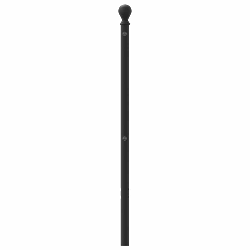 vidaXL Metal Headboard Black 100 cm