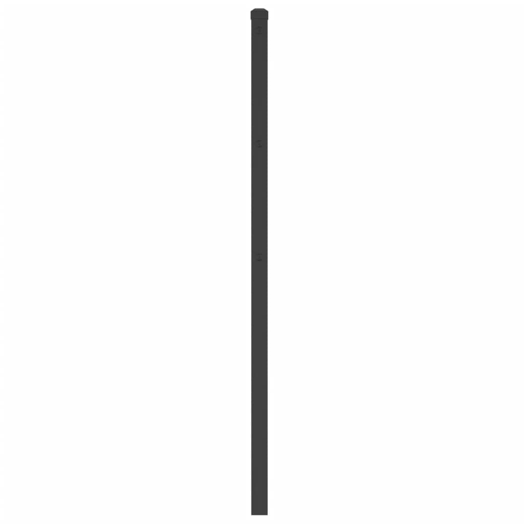 vidaXL Metal Headboard Black 100 cm
