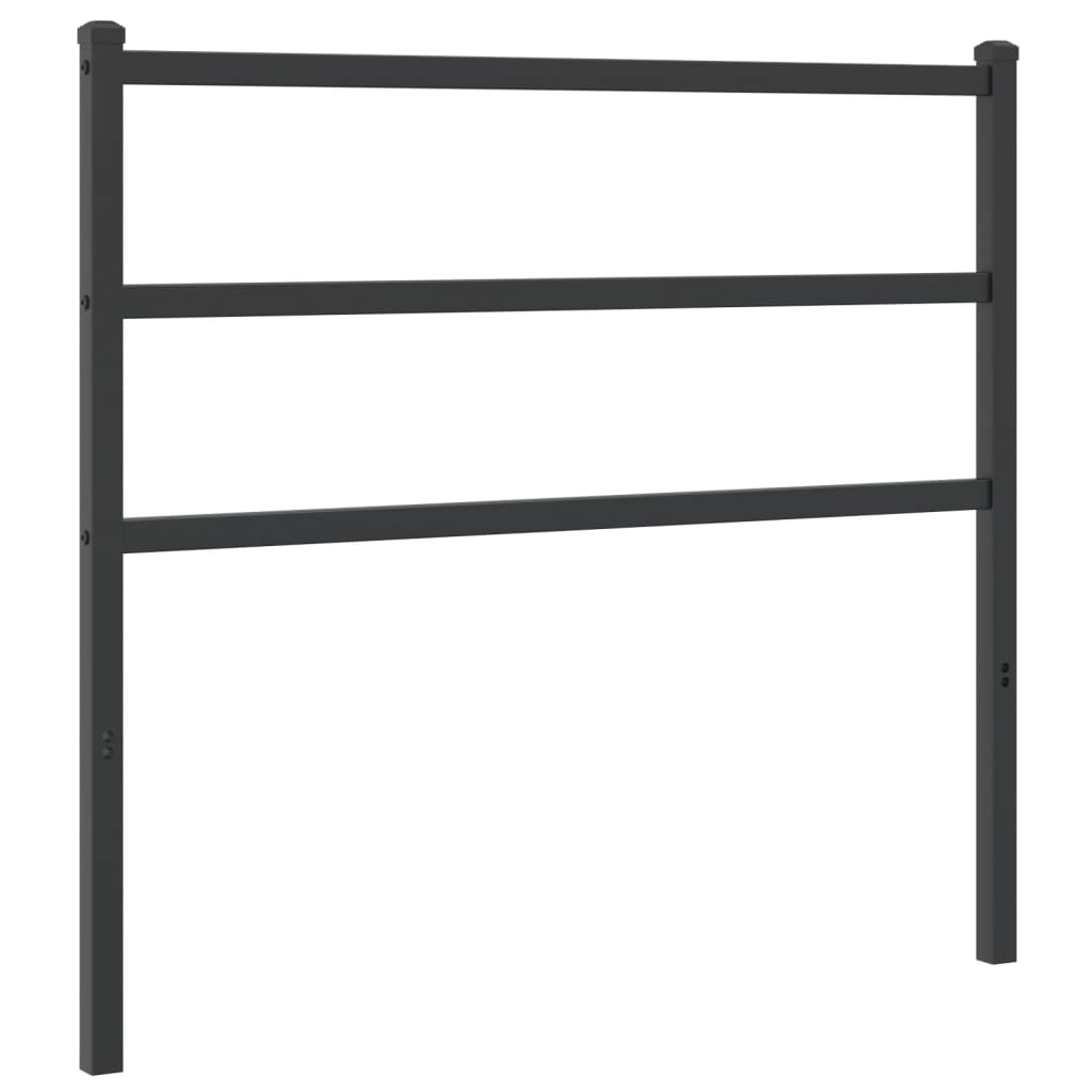vidaXL Metal Headboard Black 107 cm