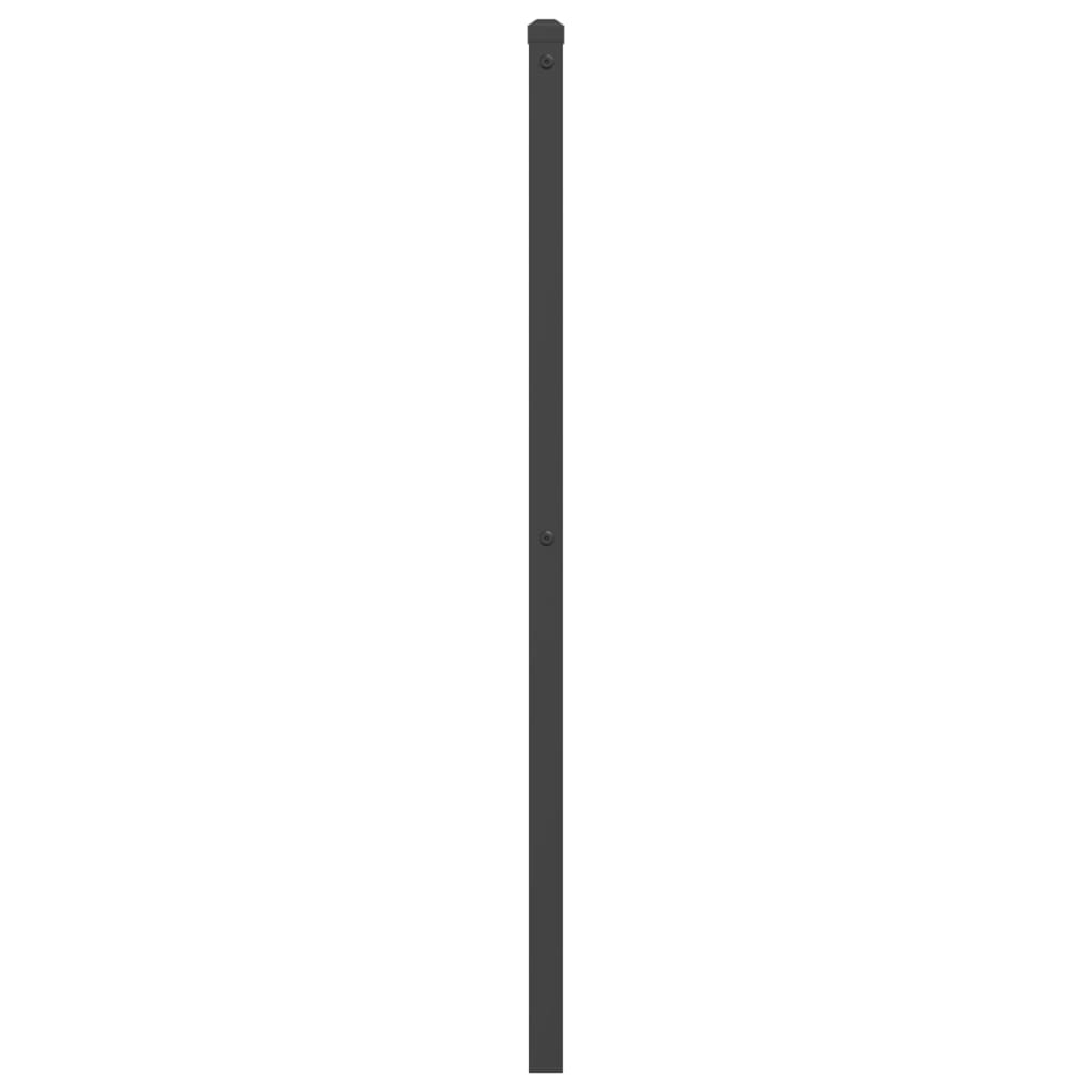 vidaXL Metal Headboard Black 100 cm