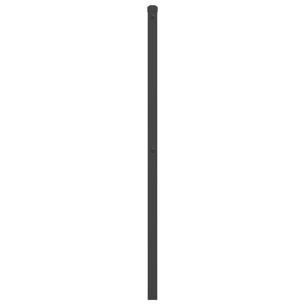 vidaXL Metal Headboard Black 107 cm