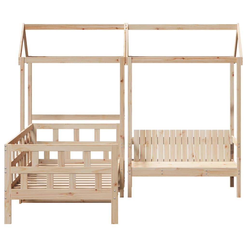 vidaXL Day Bed Set with Roof without Mattress 80x200 cm