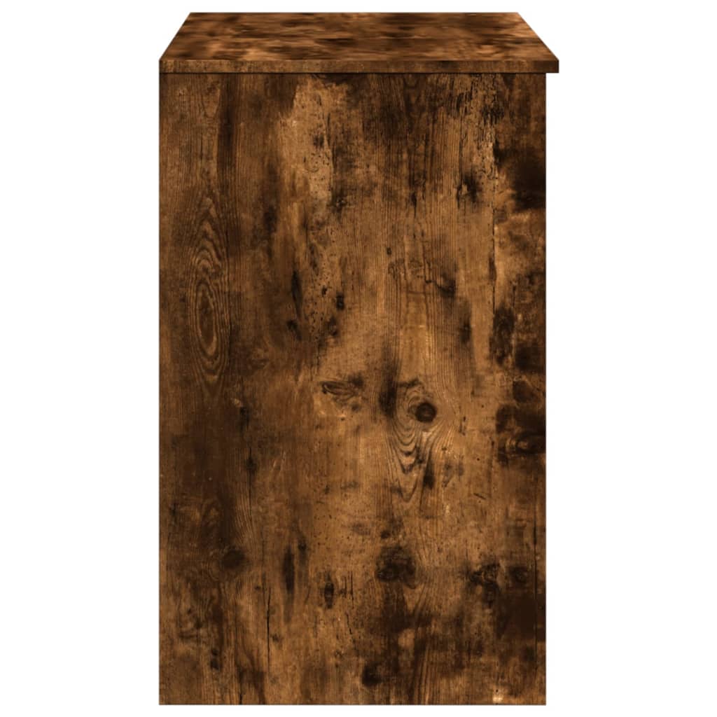 vidaXL Dressing Table with Mirror Smoked Oak 73x46.5x120 cm