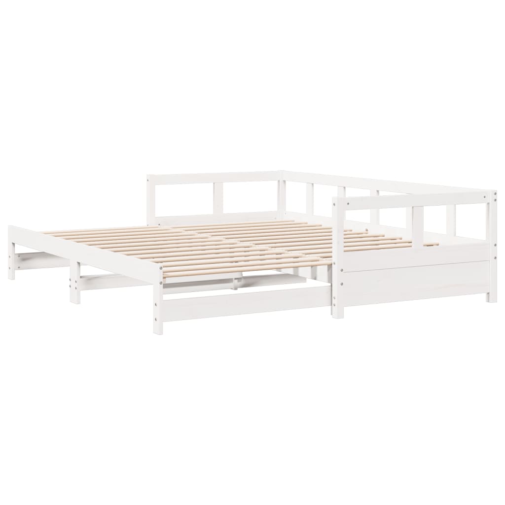 vidaXL Daybed without Mattress White 90x200 cm Solid Wood Pine