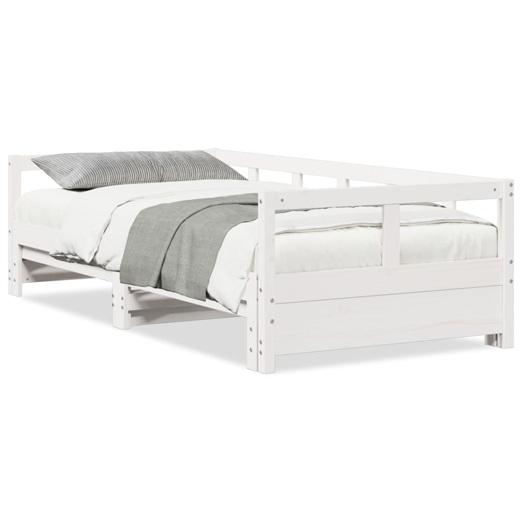 vidaXL Daybed without Mattress White 90x190 cm Solid Wood Pine