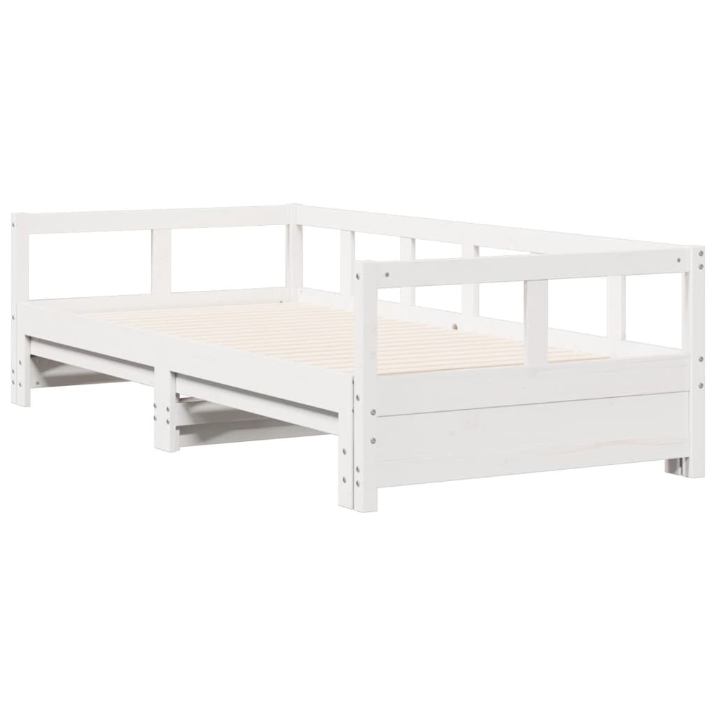 vidaXL Daybed without Mattress White 90x190 cm Solid Wood Pine