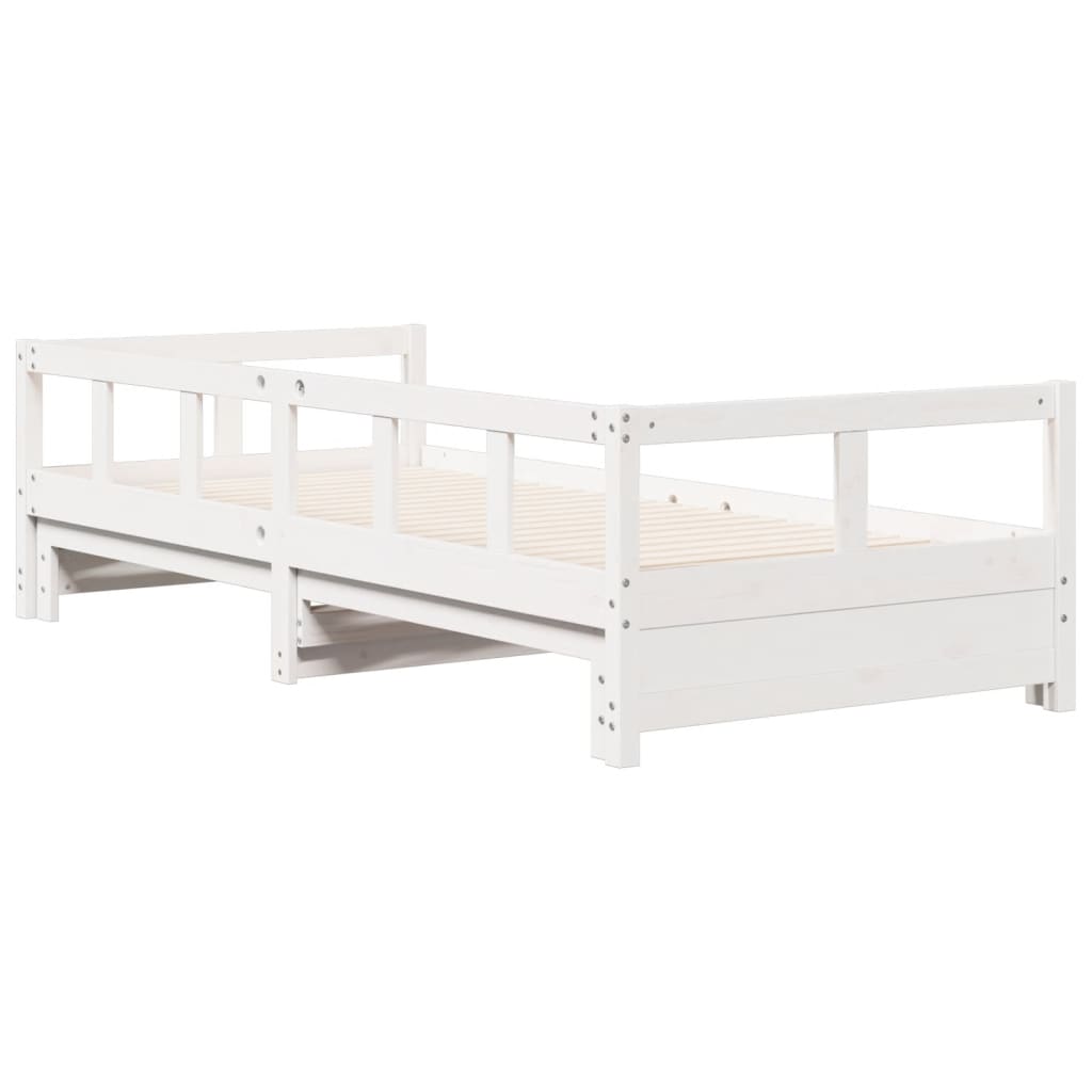vidaXL Daybed without Mattress White 90x190 cm Solid Wood Pine