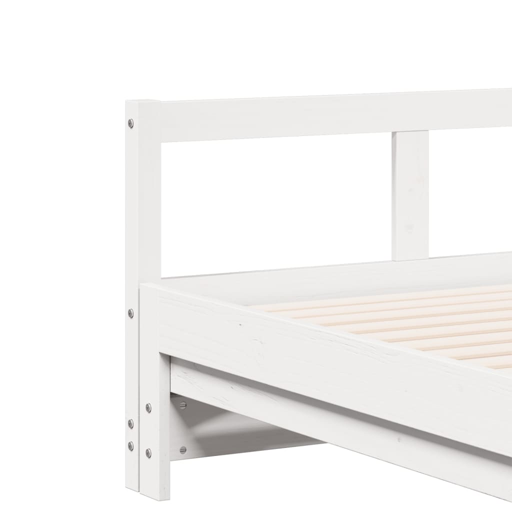 vidaXL Daybed without Mattress White 90x190 cm Solid Wood Pine