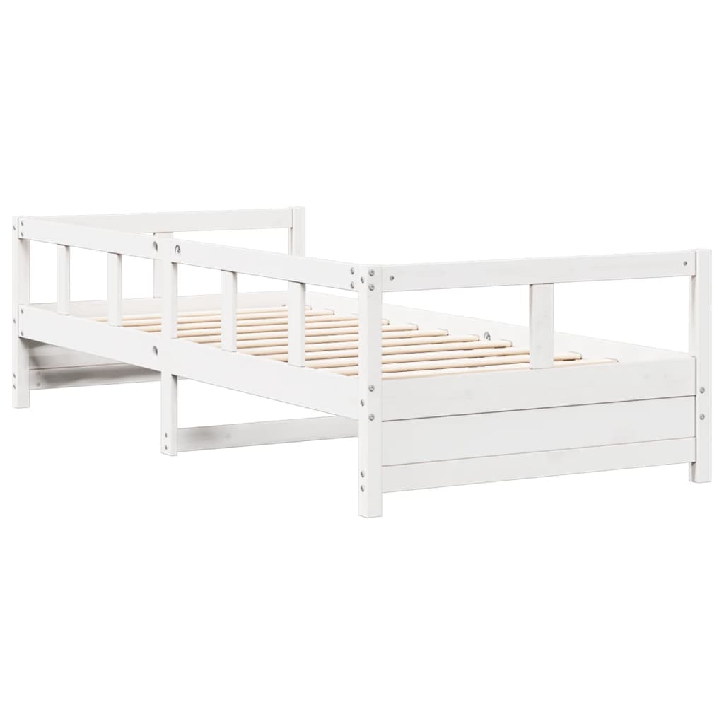 vidaXL Daybed without Mattress White 90x200 cm Solid Wood Pine