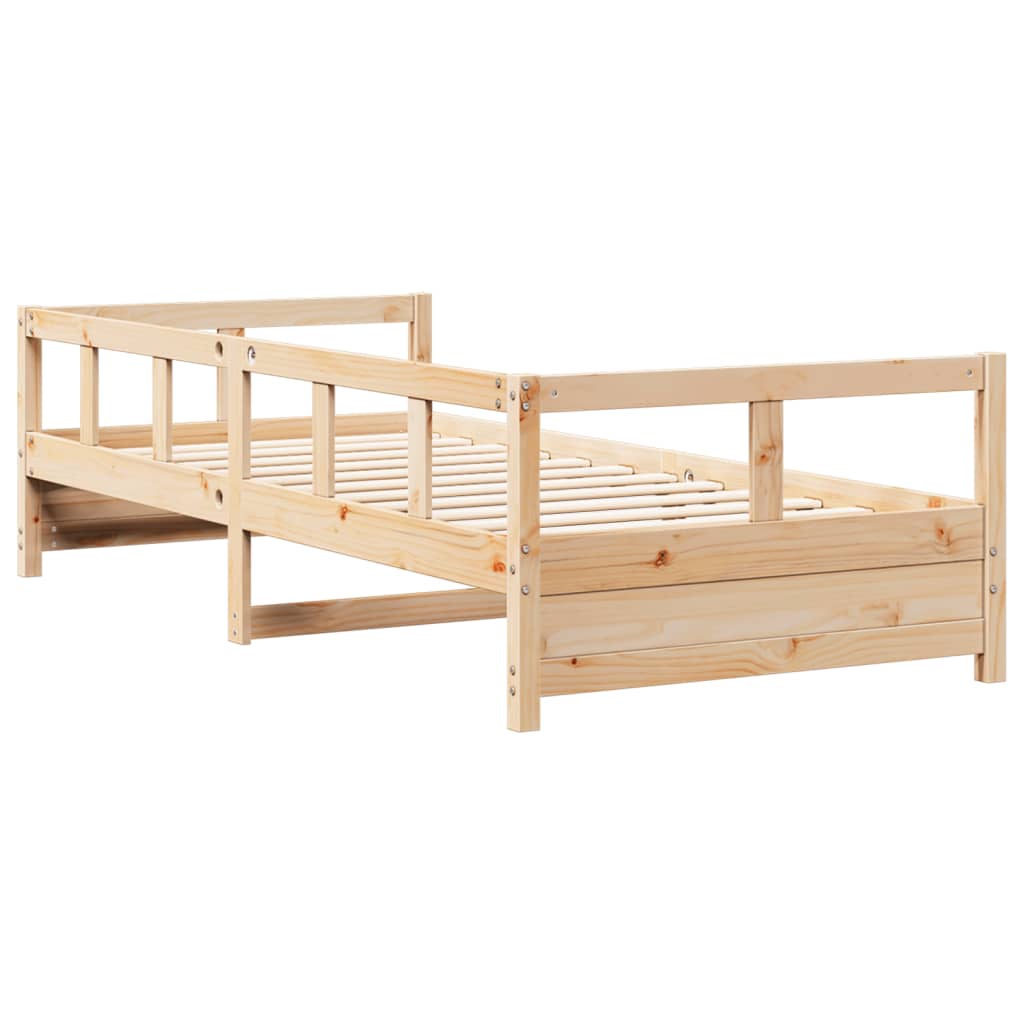 vidaXL Daybed without Mattress Natural 90x190 cm Single Solid Wood Pine