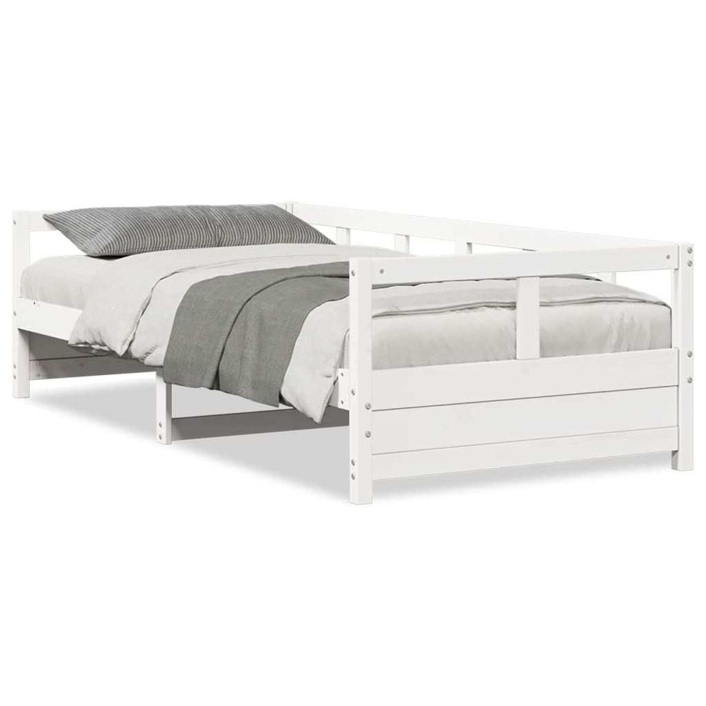 vidaXL Daybed without Mattress White 90x190 cm Single Solid Wood Pine