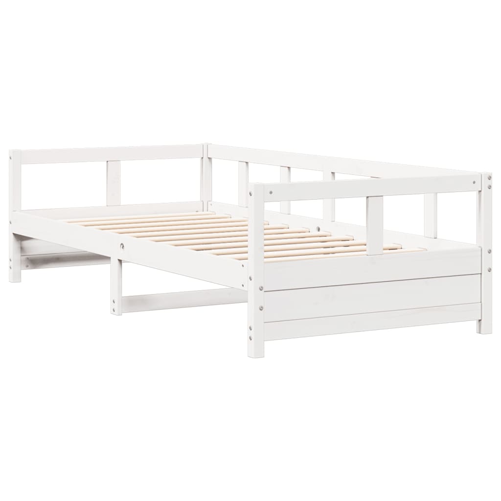 vidaXL Daybed without Mattress White 90x190 cm Single Solid Wood Pine