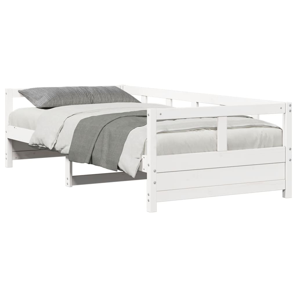vidaXL Daybed without Mattress White 90x190 cm Single Solid Wood Pine